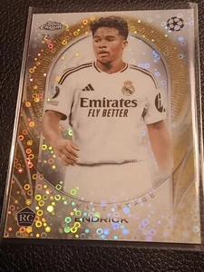 2025 Topps Chrome Soccer Ultimate Stage Endrick Rookie GOLD /50 ๐ - Picture 1 of 7