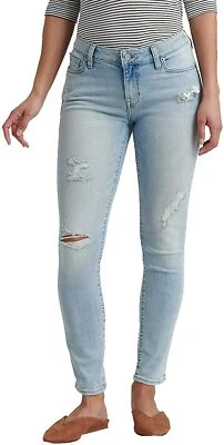 Lucky Brand Womens Wabash Blue Lolita Low Rise Skinny Jeans Sz 2 / 26W 6462-6M - Image 1 of 2