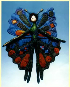 Glitterbug Fairy Doll Pattern Cloth Soft Sculpture Magic Threads - Picture 1 of 2