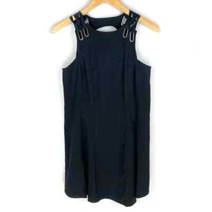 Free People Baby Love Mini Dress Womens Black Cut Out Back Sleeveless XS - Picture 1 of 8