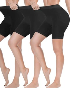 3 Pack Slip Shorts for Women Under DressComfortable Smooth Yoga ShortsWorkout... - Picture 1 of 6