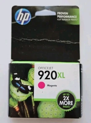 HP Genuine 920XL OEM Magenta Genuine Ink Cartridge NEW Sealed - Image 1 of 2