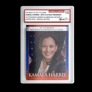 US 49th Vice President Harris Rating Card Outstanding Female Representative - Bild 1 von 12