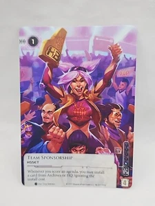 Android Netrunner Team Sponsorship Alt Art Promo Card - Picture 1 of 10