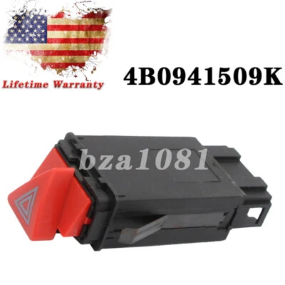 Hazard Emergency Warning Switch For AUDI A6 A6 Quattro 1998-2004 10PIN 4B0941509 Foto 1 de 4