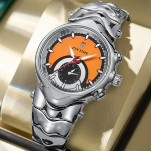 Men Watch Y2K Millennium Quartz Watches Calendar Dial Luminous Waterproof Watch - Picture 1 of 12