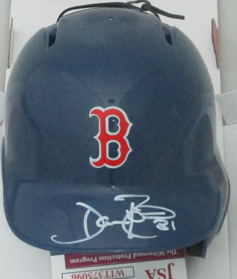 Red Sox World Series Champ DAVE ROBERTS Signed Rawlings Mini Helmet AUTO - JSA - Image 1 of 1