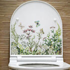 Green Plant Butterfly Wall Sticker Bathroom Toilet Sticker Self Adhesive Deca7h
