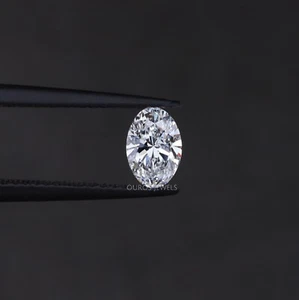 0.59 Carat Oval Cut Lab Grown Diamond Loose / Eco Friendly Oval Diamond For Her - Picture 1 of 10