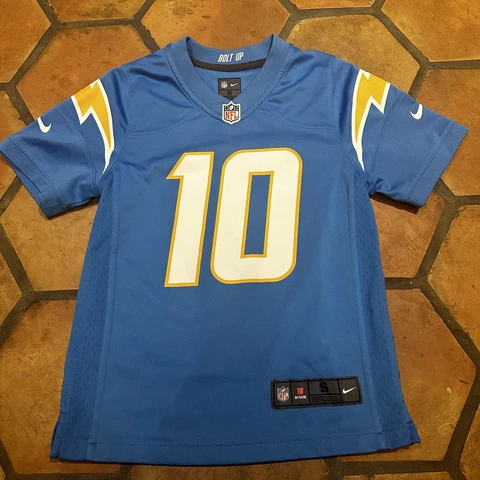 Nike On Field Los Angeles Chargers Justin Herbert Youth Jersey Size Small 8 Cover