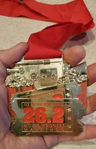 US Road Running 26.2 Movie Madness Marathon medal heavy run - free shipping - Picture 1 of 7