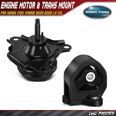 2 piezas de montaje de motor para Honda Civic Hybrid 2003 2004-2005 L4 1,3 L eléctrico Foto 1 de 4