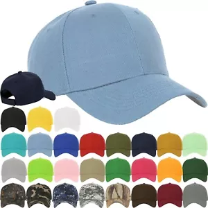 CAPPELLO BASEBALL semplice basic regolabile maglia solida camionista estivo sport caccia cappello - Foto 1 di 101