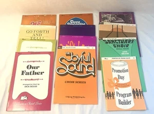 12 Religious Vintage Choir Songbooks - Picture 1 of 10