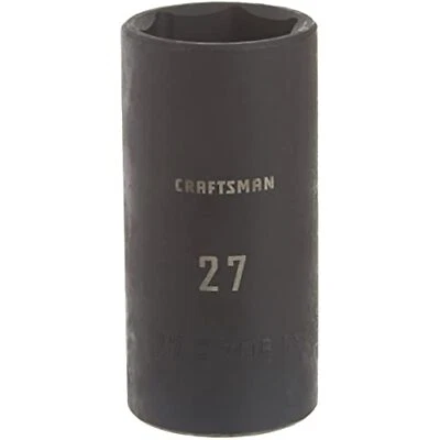 CRAFTSMAN Deep Impact Socket, Metric, 1/2-Inch Drive, 27mm (CMMT16087) - Image 1 of 4