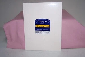 Geographics 150 Skript Visitenkarten 8,5" x 11" Lager Hergestellt in den USA NEU in Packung - Bild 1 von 2