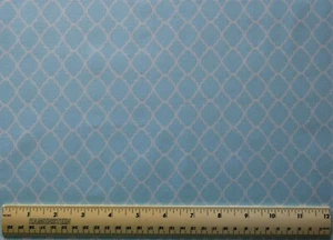 Quilting Treasures Petit Quatrefoil Baby Blue By the 1/4 yard cotton fabric - Picture 1 of 2