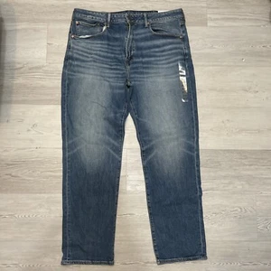 Pantalones de mezclilla American Eagle Airflex + azules descoloridos para hombre talla 38x32 pierna recta - Imagen 1 de 8