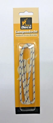 Lamp wick replacement wick round wick for oil lamps ø4mm 60cm Fire & Deco - Image 1 of 3