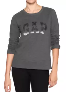 Felpa pullover Gap donna logo arco scintillante nuova con etichetta prezzo al dettaglio consigliato $40 - Foto 1 di 9