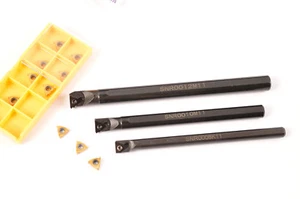 3PC SNR0008/10K11 /12M11 Lathe Turn Tool Thread Boring Bar +10PC 11IR A60 insert - Picture 1 of 4