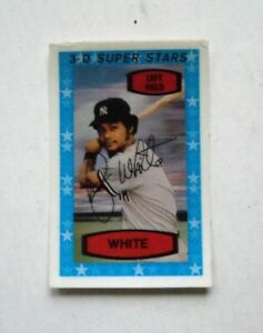 1975 Kelloggs Baseball #1 Roy White Yankees EX 