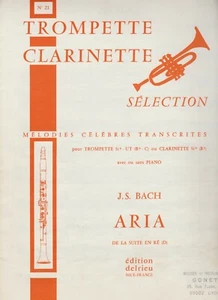 J.S.Bach Aria de la suite en ré pour trompette clarinette - Imagen 1 de 1