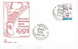 Philatelic Day (A) Italy FDC 1992 (145824) - Picture 1 of 1