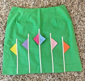 Rare Vintage Super Cute 1970's Leon Levin Q Skirt - size S Machine Washable!! - Picture 1 of 7