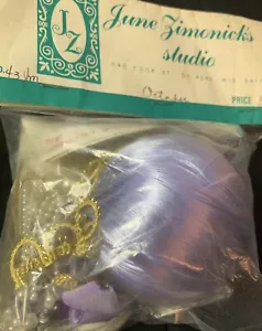 Vintage June Zimonick Birthday OCTOBER Lavender Ball Ornament Kit NOS - Picture 1 of 2