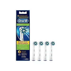 Oral B Cross Action Toothbrush Heads Replacement Refills for Electric Pack of 4 - Picture 1 of 6