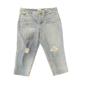 Jessica Simpson throwback distressed vintage straight jeans women’s plus size 20 - Picture 1 of 3
