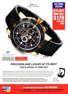 "DANIEL STEIGER UHRENMAGAZIN Promo-Anzeige #17 SEHR SELTEN 2011 ""KEINE UHR" - Bild 1 von 2