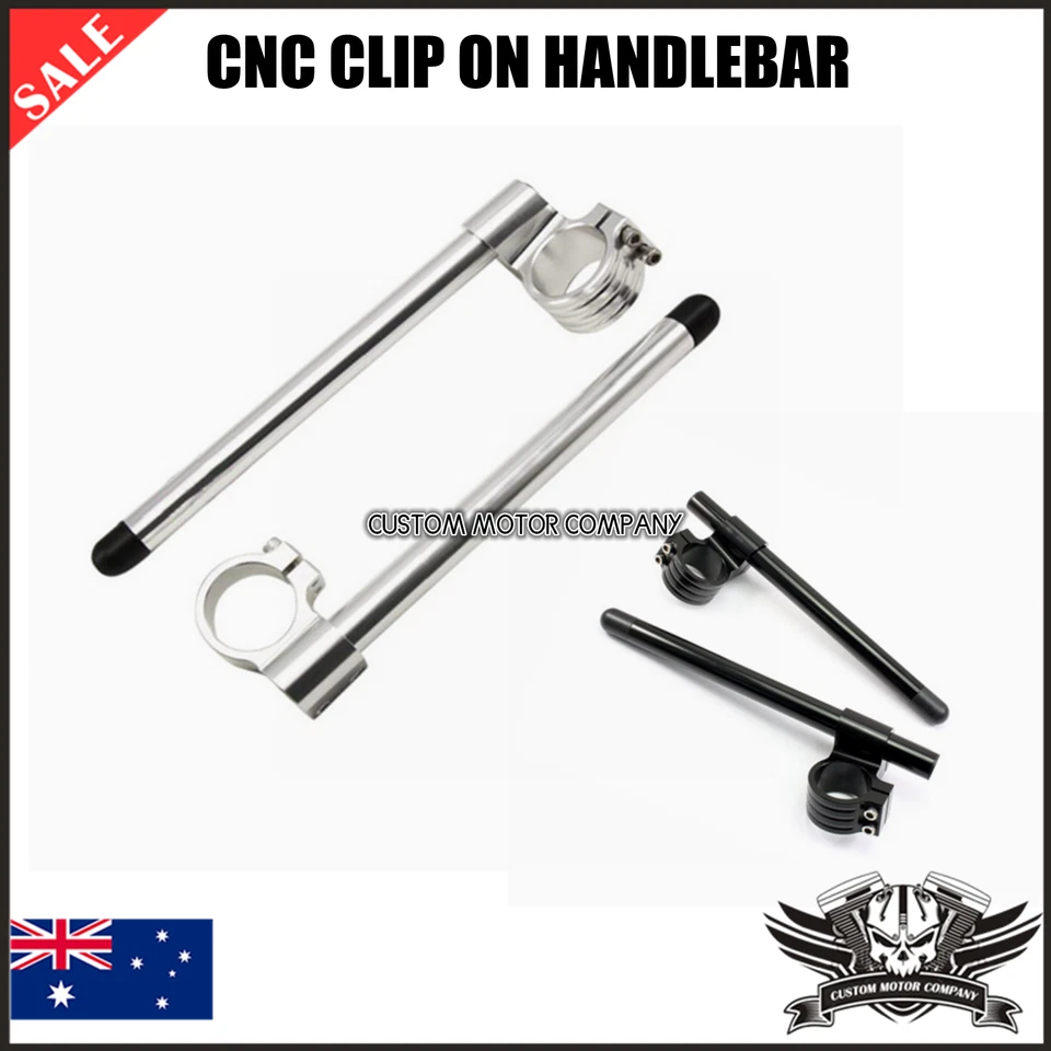 2X Clip On Riser Negro Manillar Ducati Supersport 750 1000 SS 50mm Tubo Horquilla Foto 1 de 4