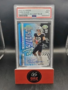 2022 Illusions Chris Olave RC #118 Auto Illusionist Light Blue /35 Saints - Bild 1 von 2