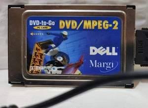Dell Margi DVD-to-Go PCMCIA DVD / MPEG-2 PC z portami audio wideo kabel - Zdjęcie 1 z 6