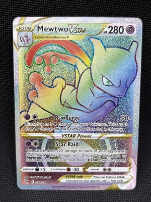 Mewtwo VSTAR 79/78 Rainbow Secret Rare Full Art Pokemon NM - Image 1 of 4