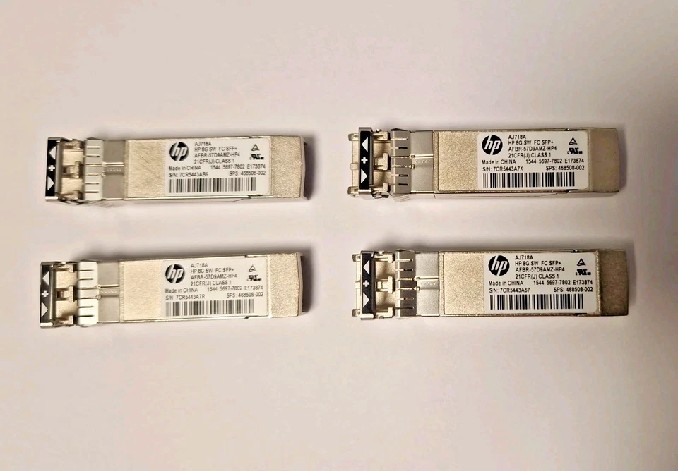 4x HP - AJ718A - 8Gb Short Wave FC SFP+ - Bild 1 von 1
