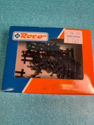 N Scale Roco 22215 End Pieces For Flex Track Box Of 20 Black - Image 1 of 3