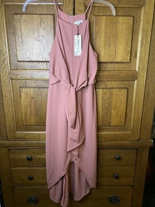 Vestido Gilli Mujer Hasta el Tobillo Correa Espagueti Talla Pequeña Color “Salmón” - Imagen 1 de 8