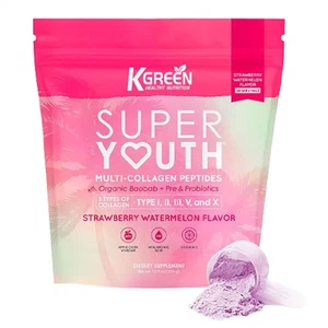 KGREEN Super Youth Multi-Collagen Peptide ERDBEERE WASSERMELONE - Bild 1 von 8