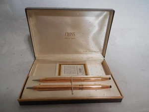 Cross Century 14kt Gold Filled Kugelschreiber & Bleistift Set in Box - Made in USA - Bild 1 von 4