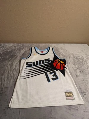 Phoenix Suns Jersey Mens XL White NBA Basketball Steve Nash 13 Mitchell Ness - Image 1 of 4