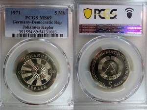 1971 DDR Johannes Kepler 5 Mark PCGS MS69 Top Pop - Bild 1 von 1