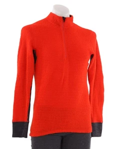 Velocio Alpha Long Sleeve Mid-Weight Layer LARGE Orange Winter Cycling - Picture 1 of 4