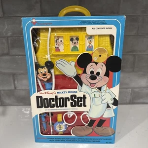 Mickey Mouse Doctor Set with medical accessories 1975 New In Box - Picture 1 of 6