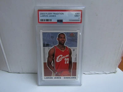 PSA 9 2003-04 Fleer Tradition #261 Lebron James RC Cavaliers - Image 1 of 2
