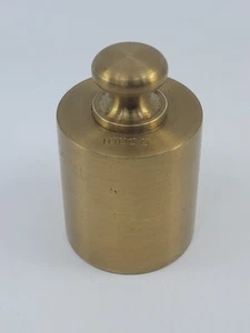 De colección 1000g Gramo Cilindro Latón Escala Prueba Peso Calibración - Imagen 1 de 3