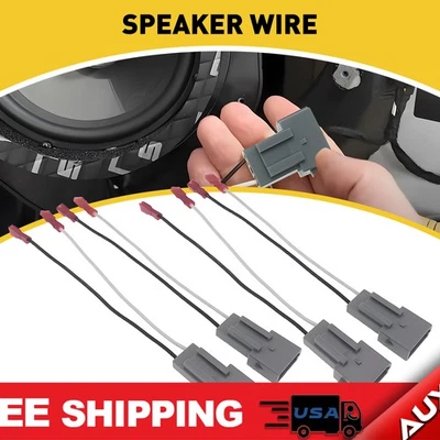 4x Wire Speaker Adapter Connector For Harness Cougar Mercury 90-99 1989-97 Sable - Image 1 of 4