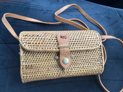 Koret Wicker Purse Shoulder Bag Crossbody Small - Image 1 of 4